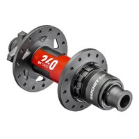 DT Swiss 240 MTB 28H Rear Hub [Colour: Black/Red] [Spoke Count: 28H] [Hub Rotor Mount: 6-Bolt] [Freehub Body: SRAM XD] [Hub Axle Size: Boost 12/148mm]