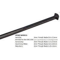 Dt Spoke Aero Comp T Head Blk 233