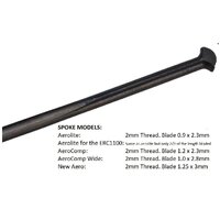 Dt Spoke Aero Comp T Head Blk 240