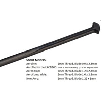 Dt Spoke Aerocomp Ii T Head Blk 275