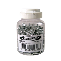 BBB BRAKE CABLE STOP - ALLOY 500PCS 1.8MM - SILVER