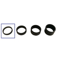 BBB SPACERS ALUSPACE 1-1/8 BLACK 5MM , 50PCS POLYBAG