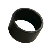 BBB SPACERS ALUSPACE 1-1/8 BLACK 20MM, 50PCS POLYBAG
