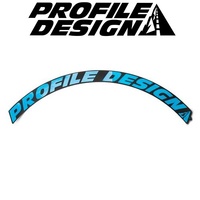 Wheel Stickers 58/78 Twentyfour Series - Cyan