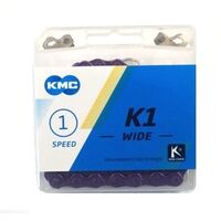 CHAIN, KMC, K710,  1/2 x 1/8" x 112 links, Single Speed,  PURPLE