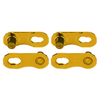 KMC Connecting Link — 12/13-Speed XSL Flat & X-flatw, Ti-N Gold, Card of 2