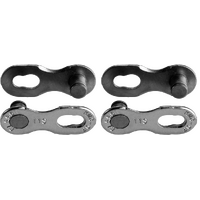 KMC Connecting Link — 9/11-Speed Shimano CUES, Silver, Card of 2