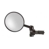 BUSCH & MULLER Mirror - Cycle Star 903/7 - 30mm reach - L/H Handlebar inner mounting (17mm) - 80mm Large Size "Heavy Duty, great for E-bikes"