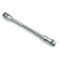 AXLE - Rear, 3/8" x 26T x 185mm, with Cone & Nut