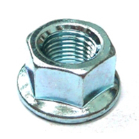 AXLE NUT - Rear,  3/8" x 26T, Flanged,  (Bag of 10)