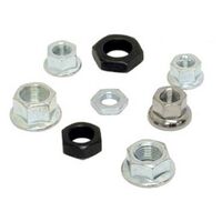 LOCK NUT - Rear, 3/8" x 26T, with knurled face on each side of the locknut