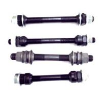AXLE - Front BMX, 1/2" x 145mm,  With Cone & Nut