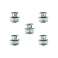 ANCHOR BOLT & NUT - M6, Standard Nut, Steel, SILVER (Bag of 5)    SEE 1471NB for great value
