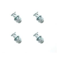 ANCHOR BOLT & NUT - M5, Dome Nut, Alloy, SILVER (Bag of 4)