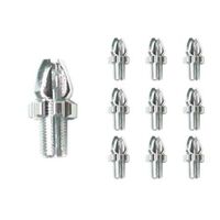 CABLE ADJUSTER - For Brake Lever, M10, Alloy, SILVER (Bag of 10)