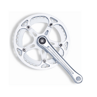 Single Speed Chainwheel Set — 170 mm, 44T, 130 BCD, Double Guard, Silver