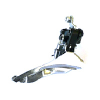 3 Speed Front Derailleur, 31.8mm - Clamp Mount, Down Pull, Black, Sunrace