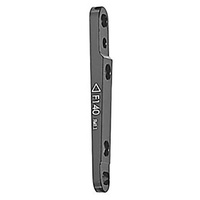 Adaptor flat mount, Front Mod.F-5 flat mount to flat mount 140mm or 160mm, Black,with mount bolts, Quality Tektro part