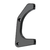FRONT I.S. adapter, Mod.A-I4, compatible with 203mm rotor, w/mount bolts, black., Quality Tektro part