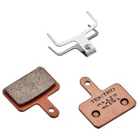 Sorry temp O/S - component material unavailable to Tektro              TEKTRO DISC BRAKE PADS - For 2 Piston Caliper with spring return, sintered type