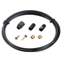 HYDRAULIC HOSE KIT  -  Tektro AM Oil Hose Kit, 5.5mm Dia, 2000mm Long, Black, non Banjo type