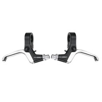 TEKTRO LEVER - V-Brake Levers, sold as a pair, suits Rapidfire shifters, 4 finger, Black/silver lever, for 19mm handlebar  Quality Tektro product