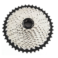 10 Speed Cassette, 11-42T - Black/Silver, Made in Taiwan