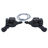 SHIFTER SET - Right Hand 9 Speed, Left Hand 3 Speed, Thumb Tap Dual Trigger, Black