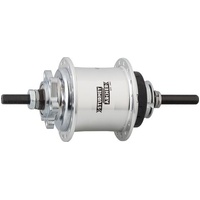Sturmey Archer 3sp hub, Disc, RS-RK3 , 36Hole , Polished Silver . 135mm (Includes Twist Grip shifter & kit)