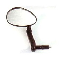 MIRROR  Convex Oblong, Bar End, Fits 15-22mm ID, ideal for R/H or L/H