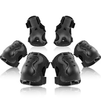 Kids' Elbow, Knee and Palm Pad Set — Black