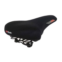 Velo Gents MTB Saddle 280 x 195 mm Emerald Top Gel Web Springs and Coils Black
