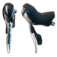 STI Shifter & Brake Lever Combo, INDEXED RH9-LH3 Black (Left-Hand 3-Spd)