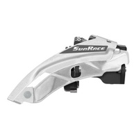 FRONT DERAILEUR  3 Speed MTB, Clamp Mount, Dual Pull, 34.9  43/32/22T SILVER  (incls fittings for 31.8 & 28.6)