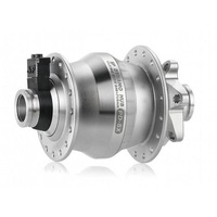DYNAMO HUB Shutter Precision, PD-8X. 6V 3W Output, Front, 32H, 6 Bolt Disc, 15mm x 100mm Thru Axle, with QR Adapter, SILVER