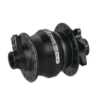 DYNAMO HUB Shutter Precision, PD-8X. 6V 3W Output, Front, 32H, 6 Bolt Disc, 15mm x 100mm Thru Axle, BLACK