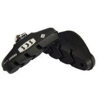 BRAKE PADS - Caliper Brake Pads, Shimano Style, 50mm (Sold in Pairs) SCS premium patented compound - CERAMIC FIBRE PLUS  RUBBER + RED PU RESIN INSERT
