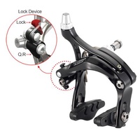 BRAKE - Tektro Caliper Brake Set, 47-57mm Reach, Dual Pivot, Q/R, Forged Alloy, Design For Big Tyres, Recessed, BLACK (Front & Rear)
