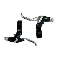 BRAKE LEVER - Tektro Brake Levers, 2 Finger Type, Works With ( Linear -  requires modification ), Caliper, Cantilever & U Brakes, SILVER/BLACK (Sold I