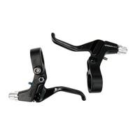 BRAKE LEVER - Tektro Brake Levers, 2 Finger Type, Works With Linear, Caliper, Cantilever & U Brakes, ALL BLACK (Sold In Pairs) (316AG)