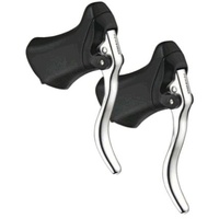 Tektro Brake Levers, RL-340 Q/R and return spring  SILVER/BLACK  (Sold In Pairs) Quality TEKTRO product