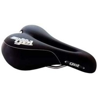 Velo Ladies O-Zone Gel Saddle 240 x 170 mm Plush Foam with Cut-out Black