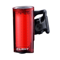 LIGHT Rear Light with 42 Chip COB + 10 SMD LED, 7 Functions, USB Rechargeable, Hi TECH Red Light w/brkt (fits normal & aero posts), 40 Lumen daytime f
