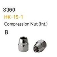 HYDRAULIC HOSE FITTING - B - HK-15-1, Compression nut,stainless, for diam .5mm. SOLD INDIVIDUALLY