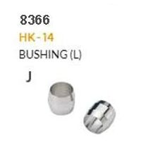 HYDRAULIC HOSE FITTING - J - HK-14, Brass bag bushing, silver, dia 5.8 x 7.2 x 7L (10 pack)