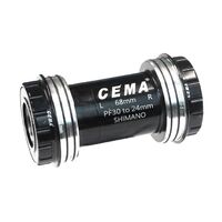 Bottom Bracket CEMA, Ceramic Hybrid, Interlock Adaptor, PF30 to 24mm interlock W:68/73 x OD:46, 24/24 for SHIMANO/FSA, Mod.SRC-BT-PF3024B