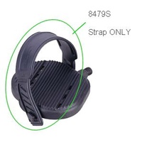 VP Replacement Exercise Pedal Straps, Adjustable PU, Black