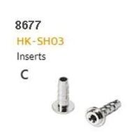 HYDRAULIC HOSE FITTING - C - HK-SH03, Brass Insert For Shimano, 4.6 x 13mm, Suits 5mm Hose  SOLD INDIVIDUALLY