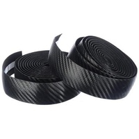 Velo Carbon-Look Gel Handlebar Tape Black with End Plugs