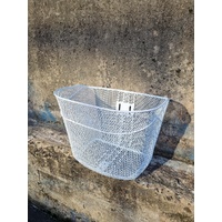Front Mesh Basket — Fixed, White, 34 x 25 x 25 cm